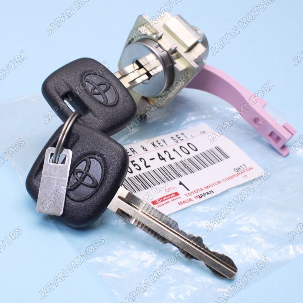 Genuine OEM Toyota RAV4 2001-2005 Driver Door Lock Cylinder & Key