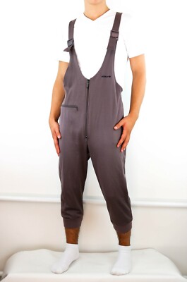 Adidas 80s 90s Vintage 3/4 Latzhose Helllila Pants Gr. 52 ca. L oldschool LD3