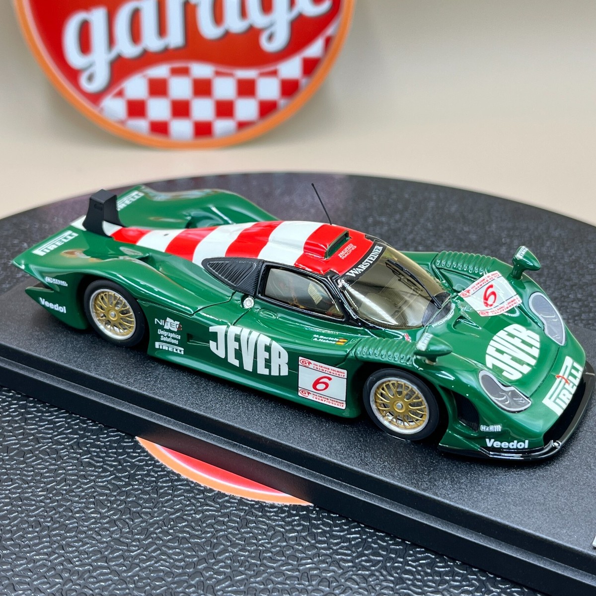 BBR 1/43 Porsche 911 GT1 Oschersleben 1998 Bertels Hahne #6 Car