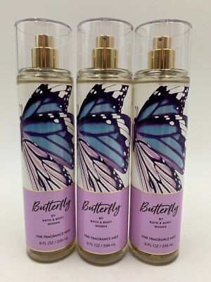 Bath & Body Works Butterfly Iris Fine Fragrance Mist Full Size 8fl oz S/3 #1053