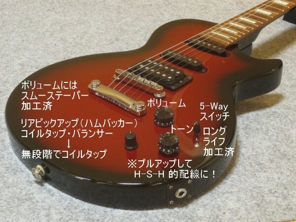 Electric Guitar Grass Roots GI-48LP-III BPS Red Burst Block Inlay