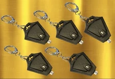 LED Flashlight Keychain 5 Pack Super Bright Mini Flashlight Key Ring Photon Beam