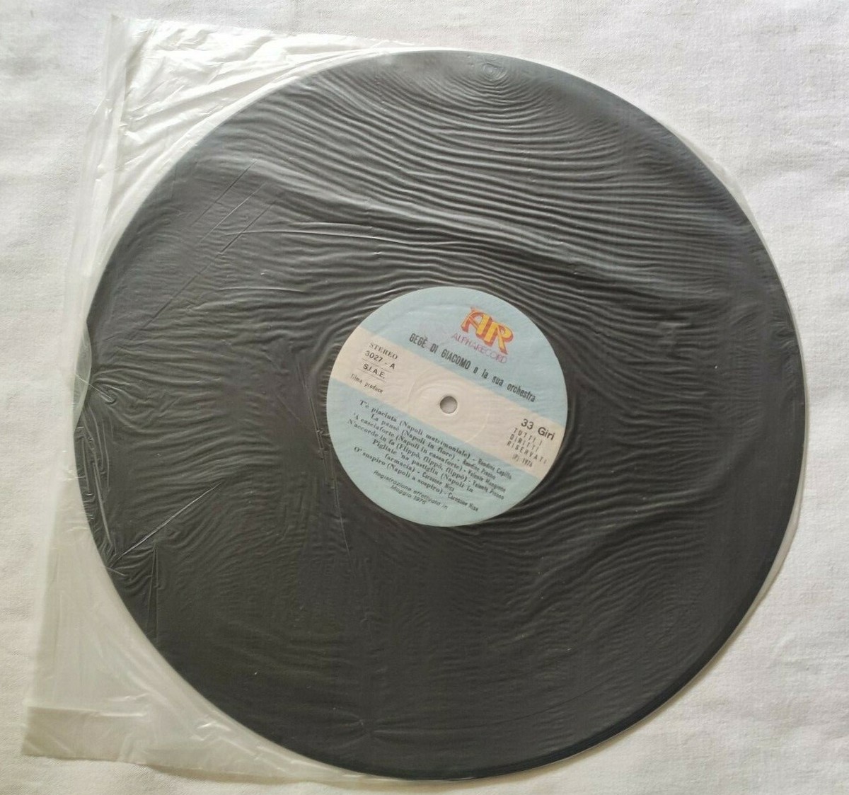 Gege' di Giacomo LP Homonymous 33 RPM Vinyl Italy 1976