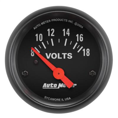 AutoMeter 2645 GAUGE, VOLTMETER, 2 1/16'' , 18V, ELEC, Z-SERIES