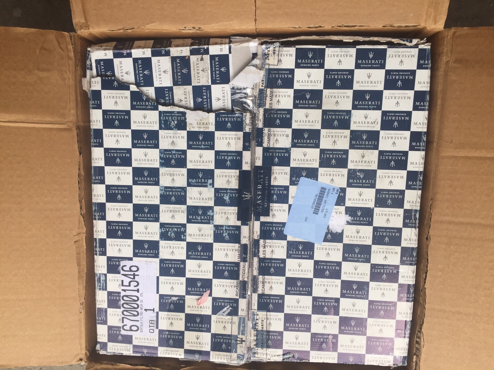 2014 Maserati Qtp V-8 3.8l Left Box Air Filter Supply Assembly