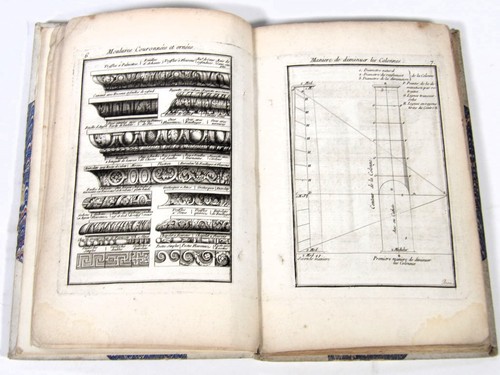 VIGNOLE Nouveau Livre des Cinq Ordres d'Architecture 1760 COMPLET 80 PLANCHES - Picture 9 of 18