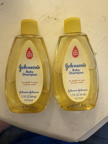 Set Of 2 Johnson & Johnson Baby Shampoo, No Tears 1.5 FL Oz Travel Size