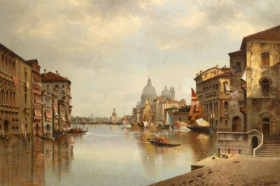 Venice Canaletto landscape Giclee Art oil painting HD printed on canvas L3120