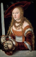 Lucas Cranach : "Judith and the Head of Holofernes" — Giclee Fine Art Print