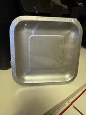 Shimmering Silver 18ct. Paper Snack Plates 6-7/8" Party Supply Tableware New!!!