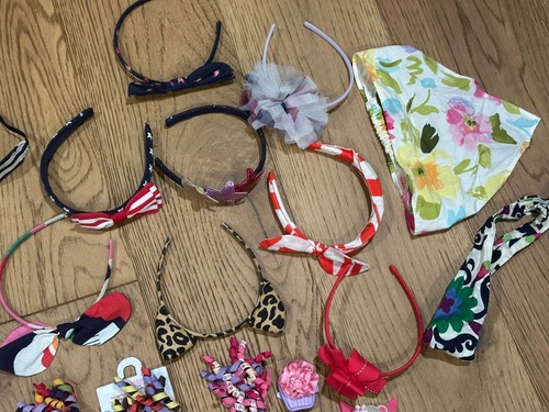 Huge Lot Of Vintage Gymboree Curlies Headbands Barretts Hair Accessories - Picture 4 of 5