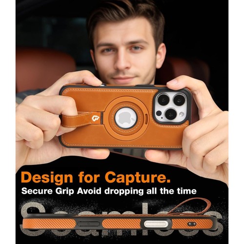 Capture Grip Loop Support Magnétique pour iPhone 16 Pro Max Coque avec Protection écran - Photo 2 sur 7