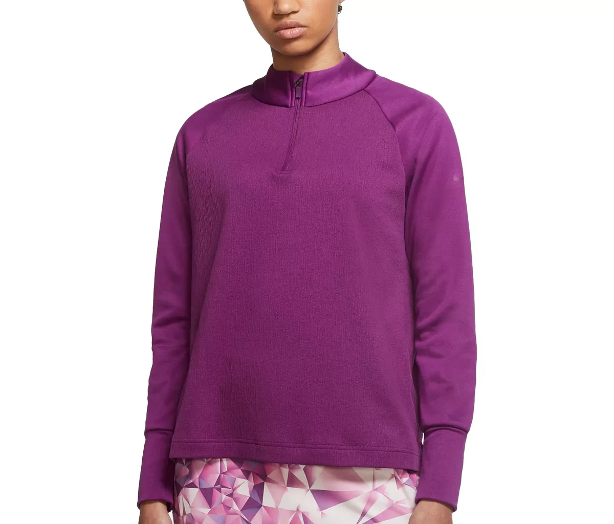 Nike Women Therma Victory Bright grape Half Zip Golf Pullovers