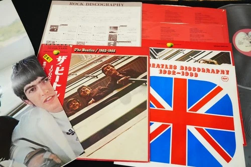 THE BEATLES - 1962-1966 w/POSTER JAPAN VINYL 2LP OBI GATEFOLD EAP-9032B