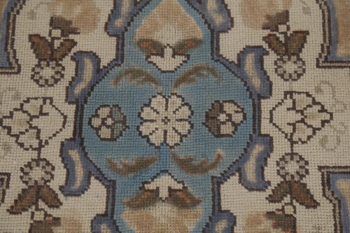Light Blue Over-Dyed Vintage Area Rug 10x13 Traditional Handmade Dining Room Rug - Picture 11 of 22