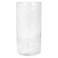 Inna-Glas Glas Vase Zylinder Sanya Ocean, Klar, 40Cm, Ø19Cm