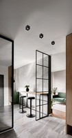 Deckenleuchte Wohnzimmer Schwarz Aluminium H:9,5 Cm GU10 Deckenlampe Flur