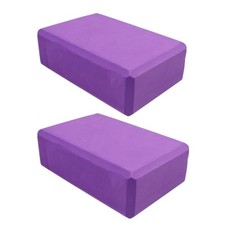 2PCS Yoga Block Brick Foaming Home Exercise Practice Fitness Gym Sport Tool US