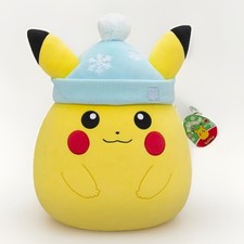 Jazwares Squishmallows Original Pikachu Pok mon Holiday Stuffed Animal Plush Toy