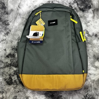 NEW W/ TAGS PACSAFE GO 25L RFID, Anti-Theft Backpack Spruce Green,  Free US Ship