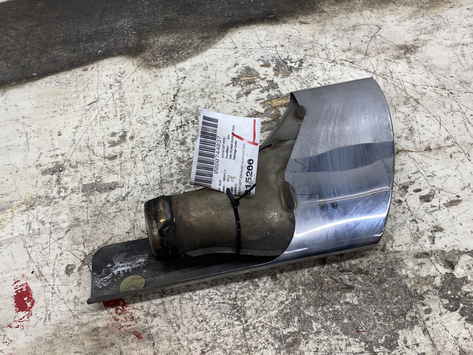 2010-2020 BENTLEY MULSANNE OEM REAR LEFT EXHAUST MUFFLER PIPE TUBE TIPE END