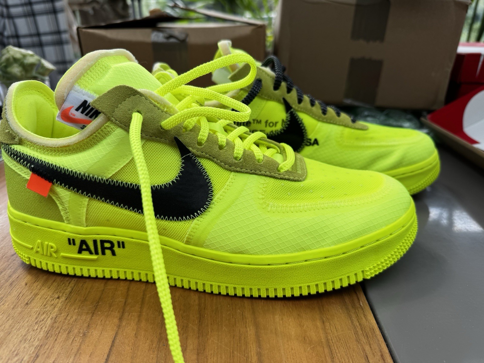 OFF WHITE X NIKE Nike Off White x Air Force 1 Low Volt Taglia 9 UK