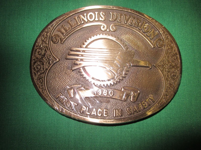 Missouri Pacific Mo-Pac Railroad Illinois Division Vintage 1980 Belt Buckle