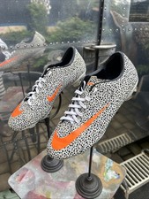 Nike Mercurial Victory Safari Sg Rugby White Orange And Black Size 8uk