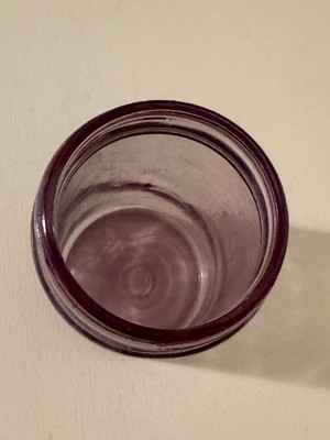 RARE AUTHENTIC ORIGINAL 1880 BLOWN-GLASS  HERO Fruit Jar Co.  Mason Jar-Amethyst