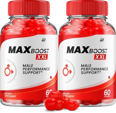 (2 Pack) Max Boost XXL Gummies for Men   MaxBoost XXL Male Gummy All-Natural