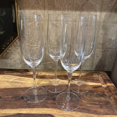 Luigi Bormioli Crescendo Champagne Sparkling Wine Glass 4 Pack 9 1/2  Tall