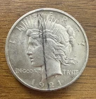 1921 P PEACE SILVER DOLLAR HIGH RELIEF NICE COLLECTIBLE US COIN 90% SILVER