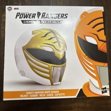 Mighty Morphin Power Rangers Lightning Collection White Ranger Helmet Hasbro New