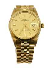 Rolex Oyster Perpetual Chevrolet 14K Yellow Gold Watch 15007