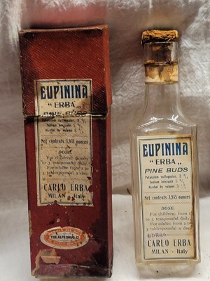Eupinina Carlo Erba Milan Italy Antique Medicine w Original Labels Box Empty 