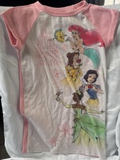 Disney Princess Nightgown 4 Princesses Pink Ariel Belle Snow White Tiana 4/5T