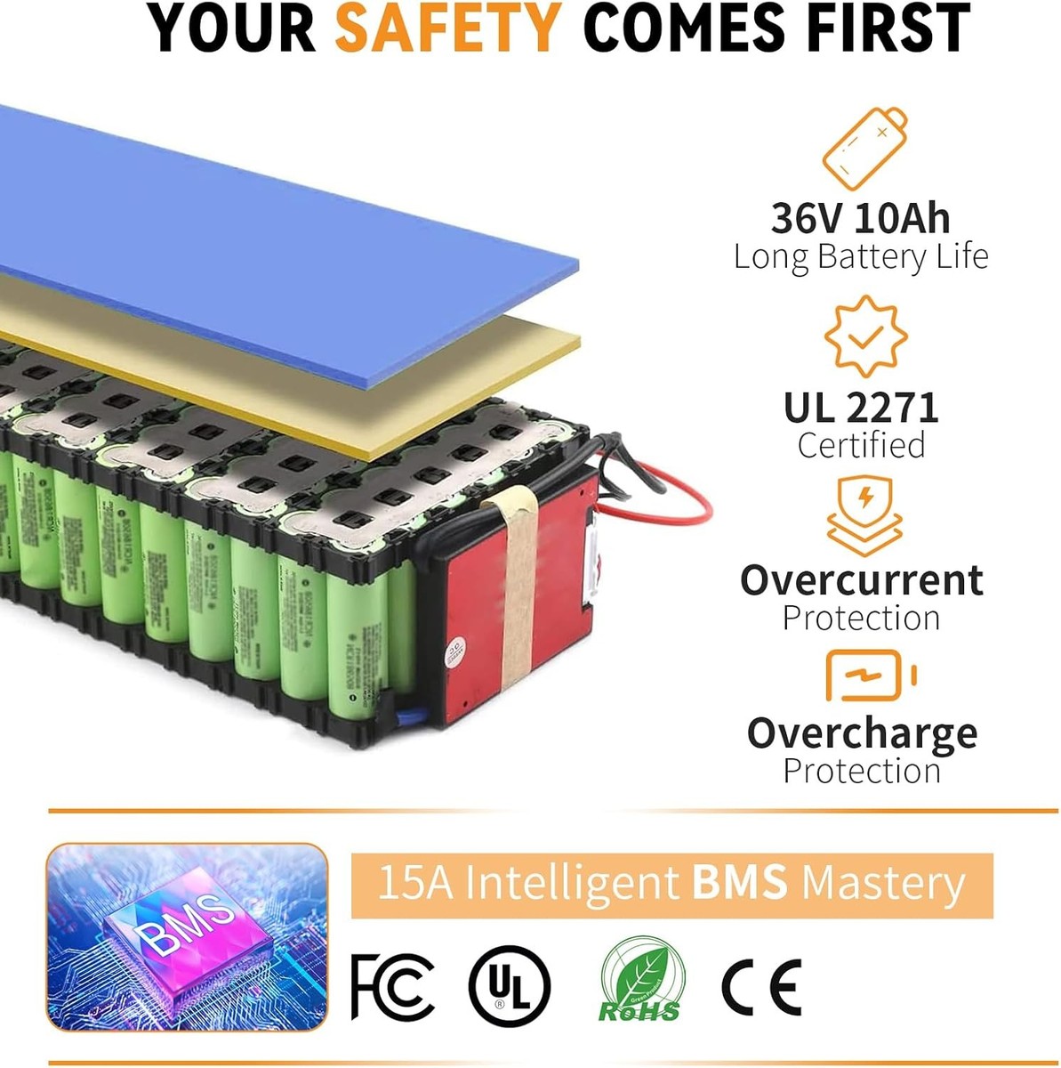 Batterie Vélo Electrique BMZ 36V 16Ah (576Wh) Pour Hoplit Ou E-Voyage - Neuve
