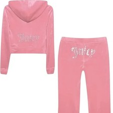 Juicy Couture Velour Hot Hot Tracksuit Size L MSRP: 199.00