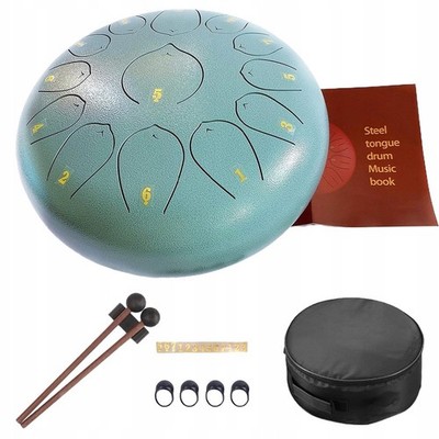 Zungentrommel Steel Tongue Drum 13 Töne Handpan Instrument Stahlzungentrommel DE
