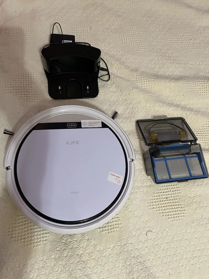 Robot aspirador ILIFE V3S Pro con cepillos de borde y cargador con filtro Foto 3 de 4