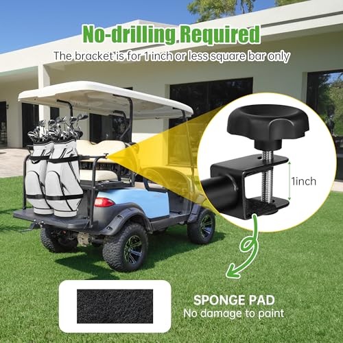 Universal Golf Bag Attachment No-drilling Required Golf Bag Holder Rack for - Picture 5 of 7