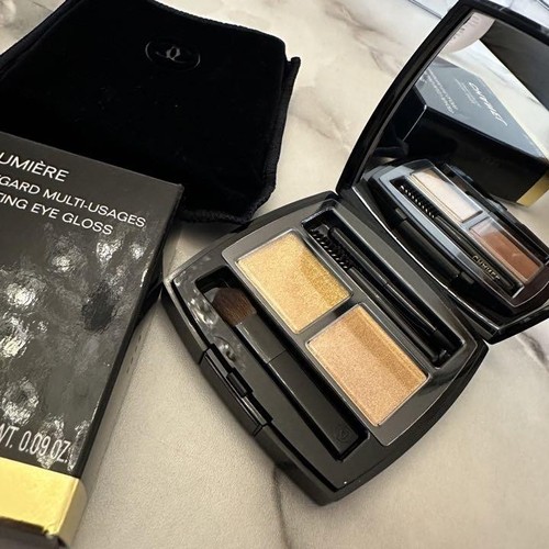 Chanel Duo Lumiere Gel Sombra de Ojos Dorado y Cobre Sellado Holiday Limited - Imagen 5 de 7