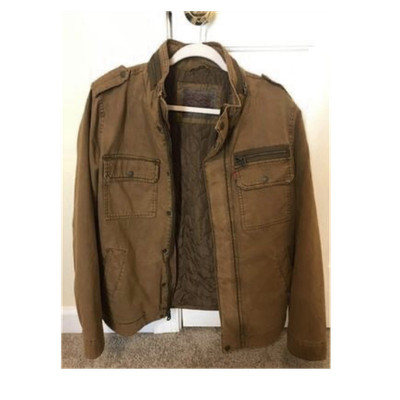 Levi's Brown Jacket Men s Zipper Button Size Small