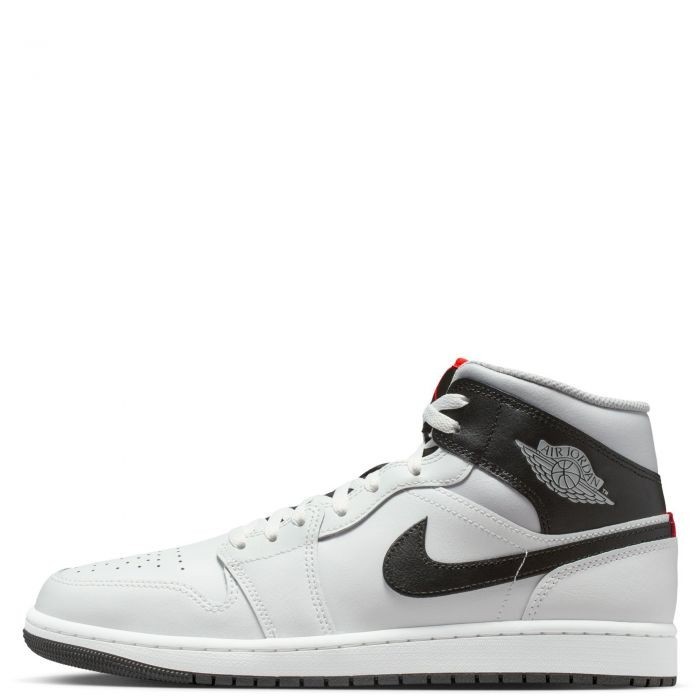 Nike Air Jordan 1 Mid ホワイト/ブラック/グレー Nike Air Jordan 1 Mid White Neutral Grey Infrared DQ8426-109 Men's