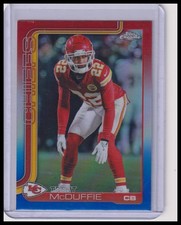 2025 Topps Chrome Trent McDuffie #154 Red White Bue Kansas City Chiefs