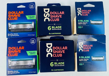 Dollar Shave Club 6-Blade Razor Refill Cartridges Extra Close Shave Shave 6 Pack