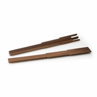 Continenta Salatbesteck Pixel 2-Tlg. Salat Besteck Salatgabel Walnussholz L 35Cm