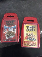 Image of Top Trumps Greatest Football Managers/ worlds greatest stars two sets NEW DECK