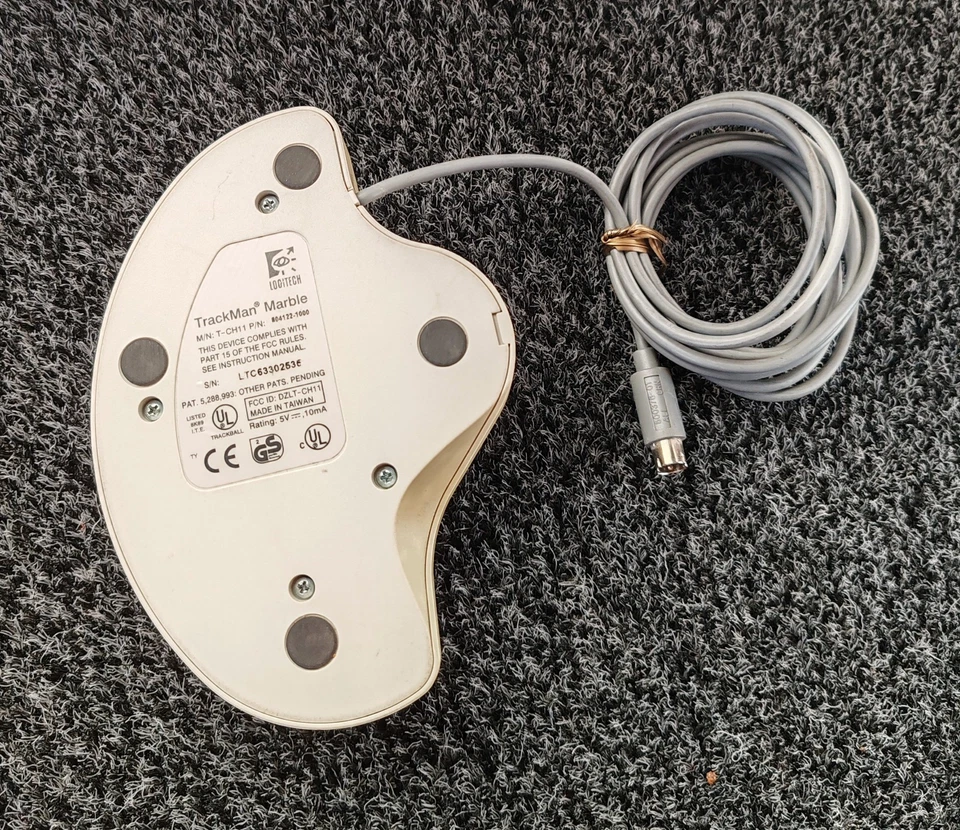 Logitech TrackMan Marble (T-CH11) - TOP ZUSTAND, voll funktionsfähig ! - Bild 2 von 3