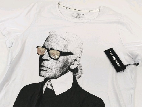Karl Lagerfeld T Shirt Weiß Oberteil Damen LG Basic Stretch Paris